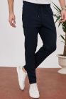 BayAygun 4014 Duble Paça Joger Düz Pantolon_Lacivert resmi