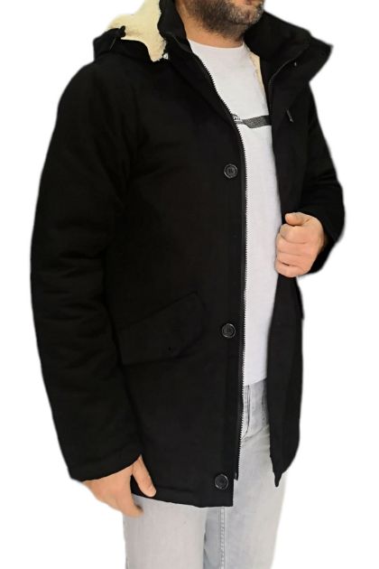 BayAygun 3125 Gabardin Dar Kesim Kaban_Siyah resmi