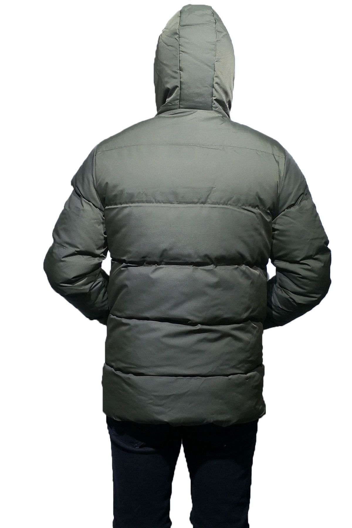 BayAygun 1011 Armulu Dar Kesim Şişme Mont_Haki resmi