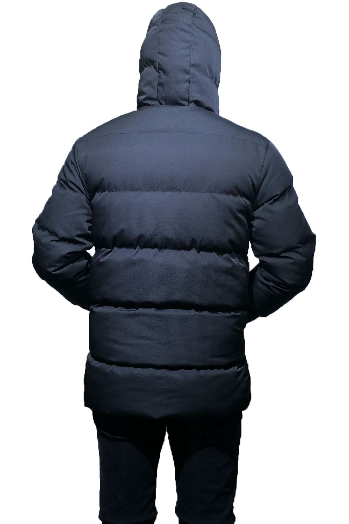BayAygun 1011 Armulu Dar Kesim Şişme Mont_Siyah resmi