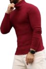 BayAygun 0207 Balıkcı Yaka Fitilli Kazak_Bordo resmi