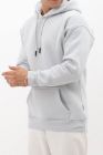BayAygun 4199 Kapüşonlu Şardonlu Sade Sweatshırt_Taş resmi