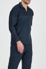 BayAygun 4130 Yakalı Fermuarlı Parcalı Örme Sweatshırt_Koyu Mint resmi
