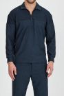 BayAygun 4130 Yakalı Fermuarlı Parcalı Örme Sweatshırt_Koyu Mint resmi