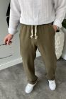BayAygun 5070 Baggy Joger Keten Pantolon_Haki resmi