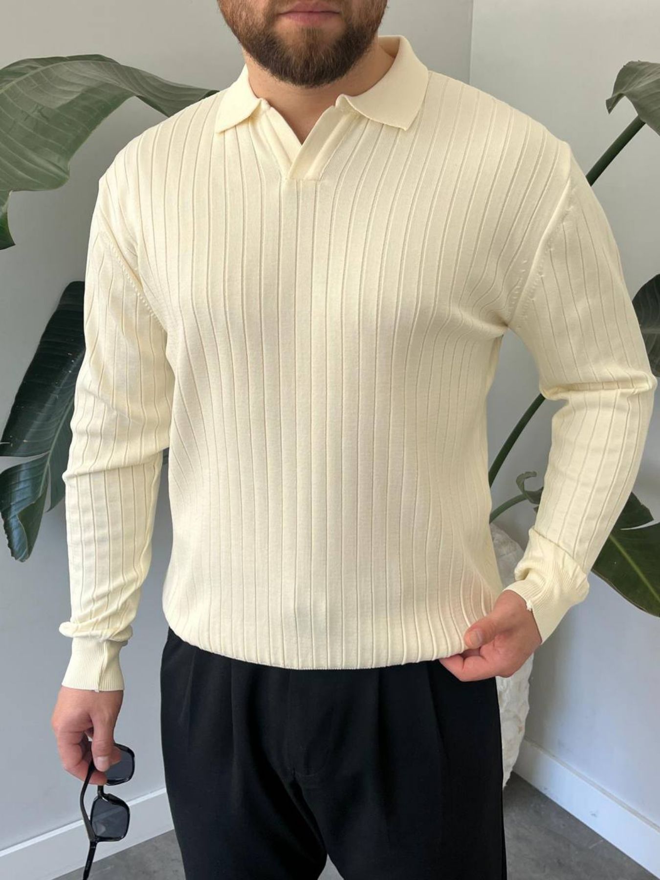 BayAygun 6540 Polo V Pat Yaka Kazak_Bej resmi